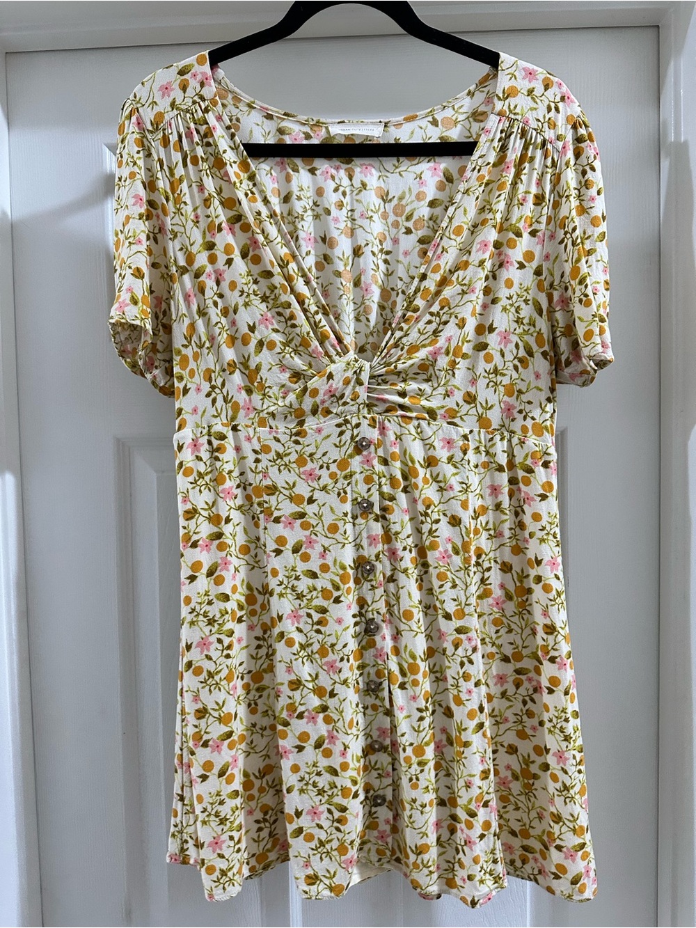 Urban Outfitters Bettie Twist-Front Mini Dress